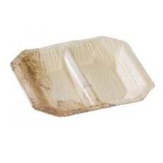 palmebladstallerken 2 rum 8-kantet