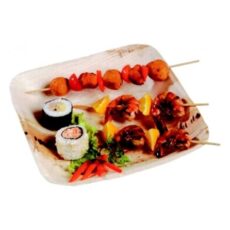 palmebladstallerken kvadratisk 24 cm