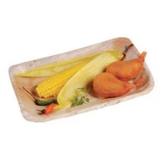 palmebladstallerken rektangulær 24x16 cm