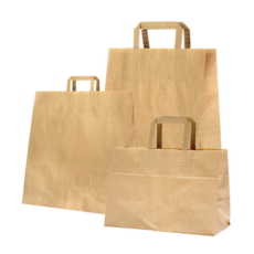 Papir bærepose brun