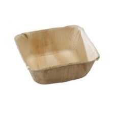 dyb firkantet palmebladsskål