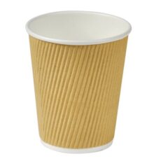 Kaffebæger ripple wall brun, 25 cl