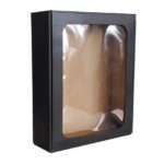 Gaveæske med rude medium sort