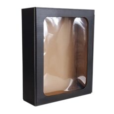 Gaveæske med rude medium sort