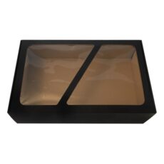 Gaveæske med rude stor sort