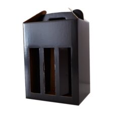 Vinkarton 6 flasker sort