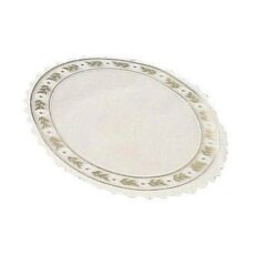 Kagepapir pergamyn rund hvid/guld