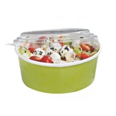 Papboks rund grøn 1L