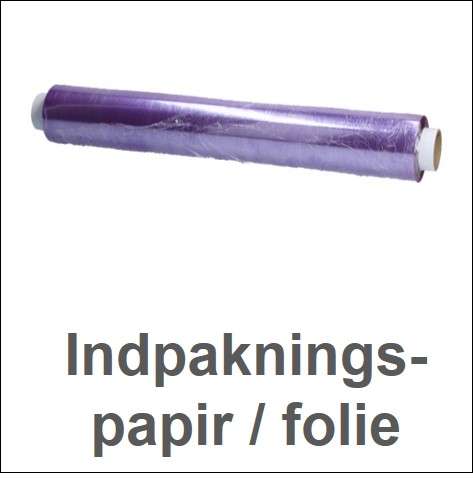 Indpakningspapir og folie