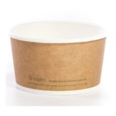 Suppebæger brun komposterbar 12 oz