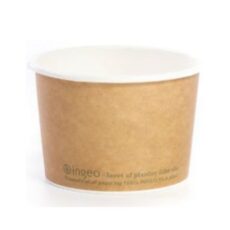 Suppebæger brun komposterbar 16 oz