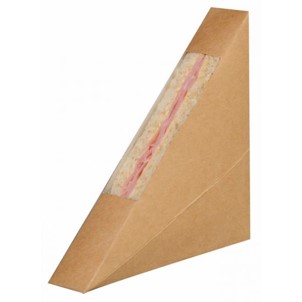 sandwichbox trekantet med vindue