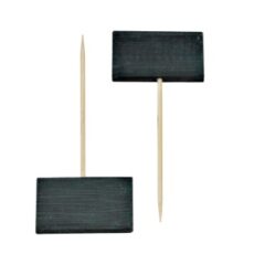 Bambusspyd med sort skrivefelt