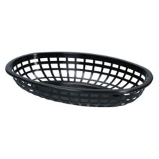 Snack kurv sort oval