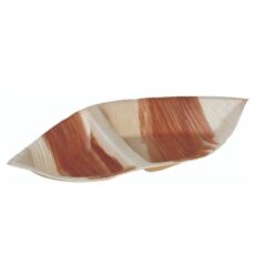 Palmebladstallerken 2 delt 28x15 cm