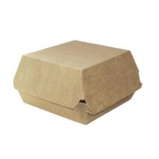 Burgerboks brun kraft 12x12x8 cm