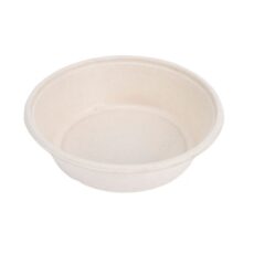 Salatboks Bagasse rund 950 ml PFAS fri