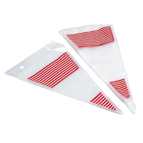 Spidsposer klare med røde striber