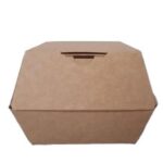 Burgerboks brun kraft 15x14 cm