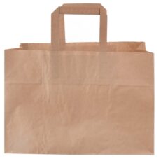 Bærepose 17 ltr 350x170x245 mm FSC 80 gr m/Hank Blomsterbærepose Papir Brun