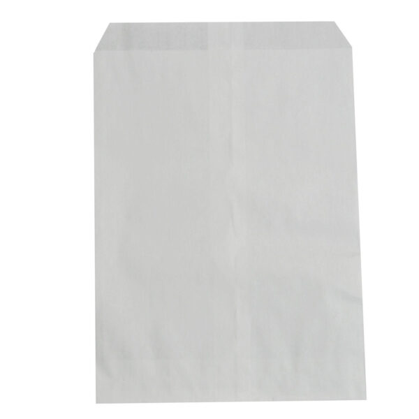 Bagerpose 1.5 kg 200x260+20 mm FSC 40 gr Hvid