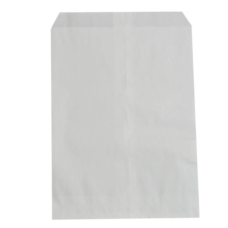 Bagerpose 1.5 kg 200x260+20 mm FSC 40 gr Hvid
