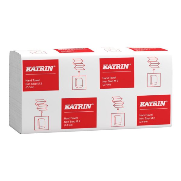 Håndklædeark Katrin Non-Stop Z-Fold 2-lag L24xB20.3xD8cm Mix Hvid