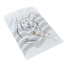 Hygiejnepose Frøken 245x350 mm 35 my med Hul til krog 50% genbrugsplast Hvid/Grå