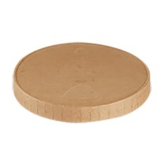 Paplåg Ø 44 mm til dressingbæger kraft pap/PE Brun