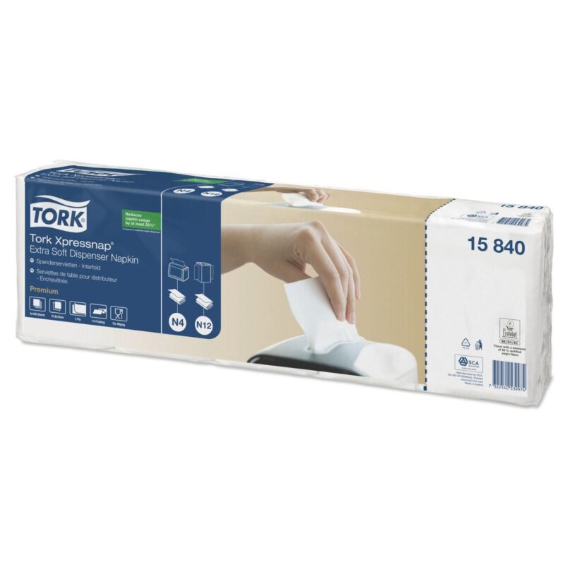 Serviet Tork N4 213x330 mm 2-lag Interfold Hvid