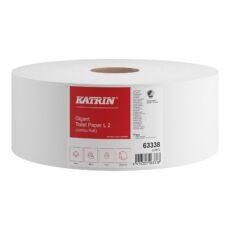 Toiletpapir Katrin Gigant Jumbo L 2-lags 380m Uperforeret