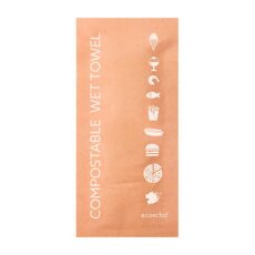 Vådserviet fugtighedsserviet Cleansi 60x130 mm Bionedbrydelig Brun