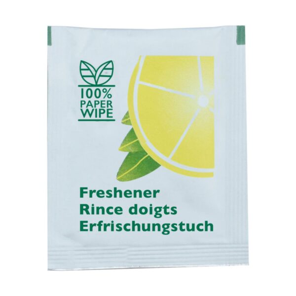 Vådserviet fugtighedsserviet med citronduft enkeltpakket