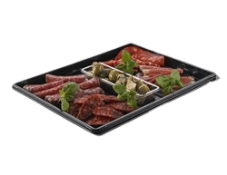 Bakke Zen Tapas 1-rum Rektangulær 1134ml L320xB250xH20mm RPET Sort bakke-zen-tapas-1-rum-rektangulaer-1134ml-l320xb250xh20mm-rpet-sort-3