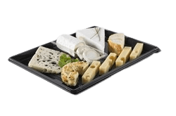 Bakke Zen Tapas 1-rum Rektangulær 1134ml L320xB250xH20mm RPET Sort bakke-zen-tapas-1-rum-rektangulaer-1134ml-l320xb250xh20mm-rpet-sort