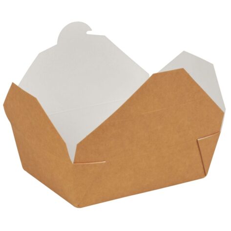 Takeaway boks, ABENA, 14x10x5cm, 750 ml, brun, kraft/PE, 750 ml