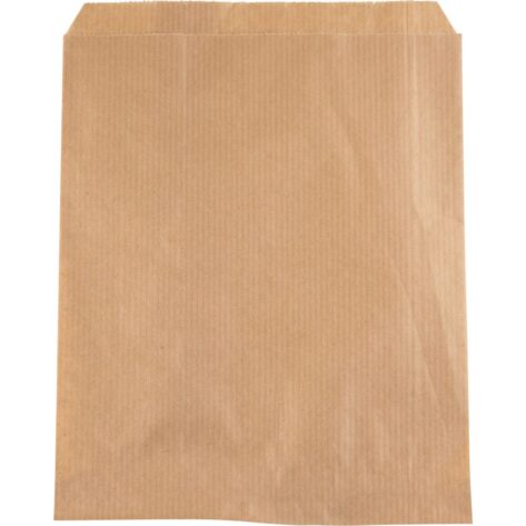 Brødpose, 21,5x17cm, brun, papir, uden rude Brødpose, 21,5x17cm, brun, papir, uden rude