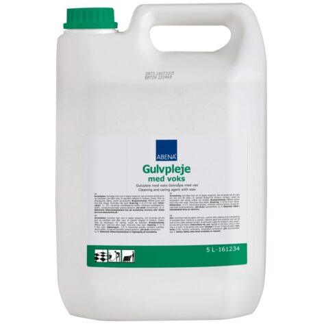 Gulvpleje, ABENA, 5 l, med voks, uden farve og parfume Gulvpleje, ABENA, 5 l, med voks, uden farve og parfume