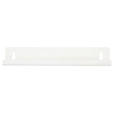 Vægbeslag, 0,3x20x4cm, hvid, metal, til 26 l plastspand med sving låg