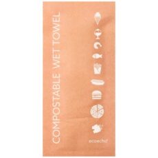 Vådserviet, Duni, 6x13cm, hvid