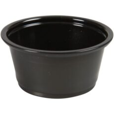 Portionsbæger, ABENA Cater-Line, 3cm, Ø6,2cm, 60 ml, 60 ml, sort, PP, 60 ml, 2 oz