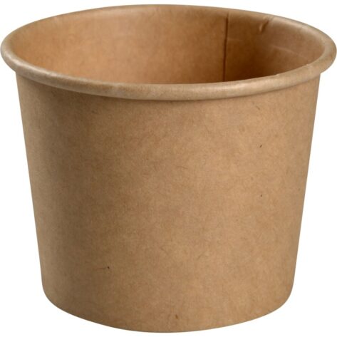 Portionsbæger, 4,8cm, Ø6,15cm, 60 ml, brun, kraft/pap/PE, 2 oz Portionsbæger, 4,8cm, Ø6,15cm, 60 ml, brun, kraft/pap/PE, 2 oz