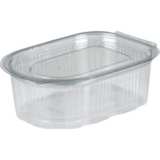Portionsbæger, ABENA Cater-Line, 6x5,5x3cm, 50 ml, 50 cm³, klar, RPET, 50 ml, med hængslet låg