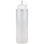 Dressingflaske, ABENA Cater-Line, 1000 ml, klar, PE/PP, med mål