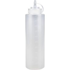 Dressingflaske, ABENA Cater-Line, 1000 ml, klar, PE/PP, med mål