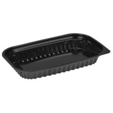 Sushibakke, ABENA, 22,5x14x3,2cm, 400 ml, 400 ml, sort, PS, mellem