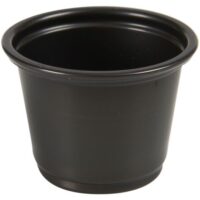 Portionsbæger, ABENA Cater-Line, 3,3cm, Ø4,5cm, 30 ml, 30 ml, sort, PP, 30 ml, 1 oz