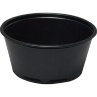 Portionsbæger, ABENA Cater-Line, 3,3cm, Ø7,4cm, 92 ml, 100 ml, sort, PP, 100 ml, 3,25 oz