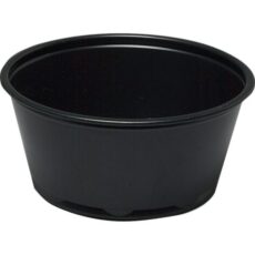 Portionsbæger, ABENA Cater-Line, 3,3cm, Ø7,4cm, 92 ml, 100 ml, sort, PP, 100 ml, 3,25 oz